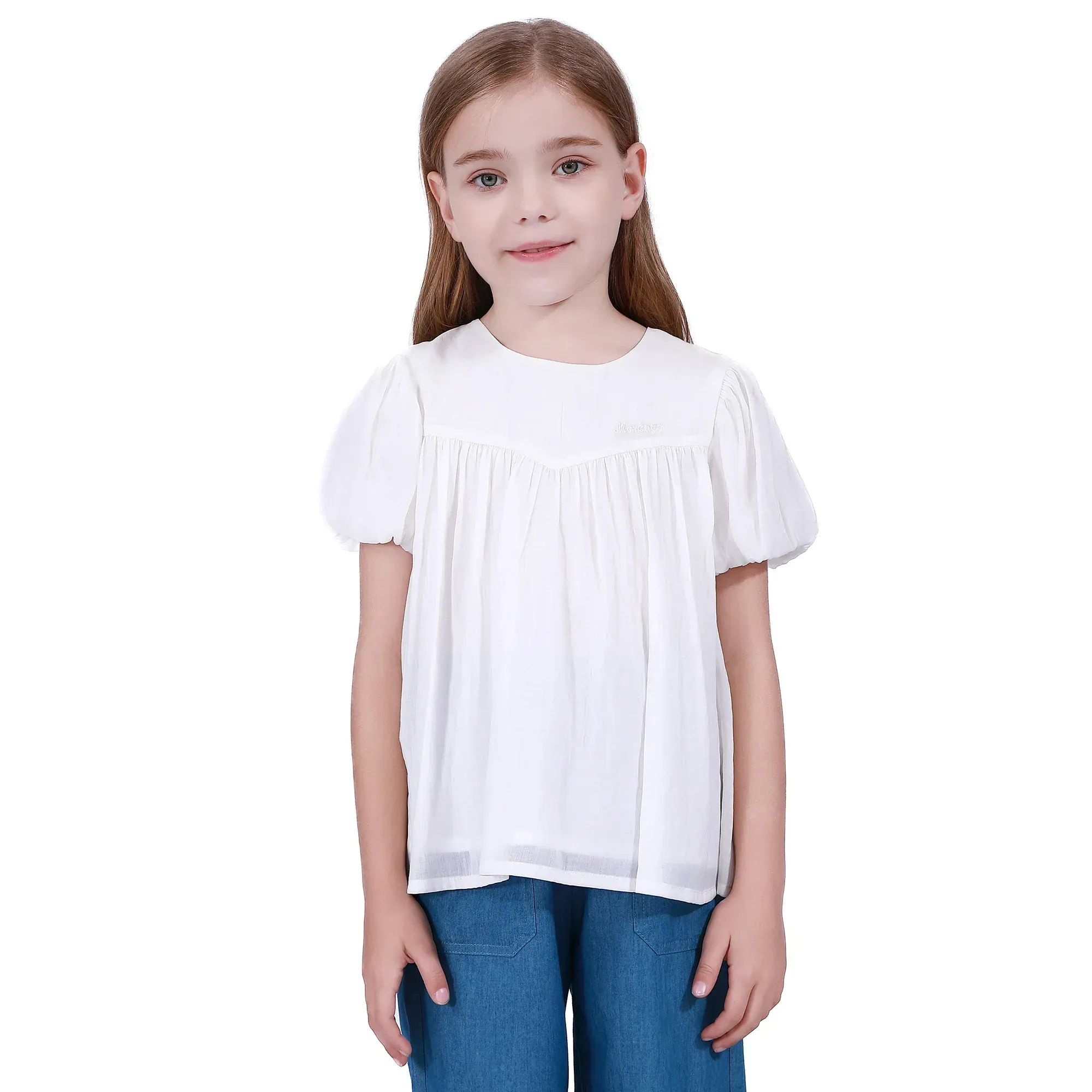 بلوزة بأكمام منفوخة للبنات - Image 6