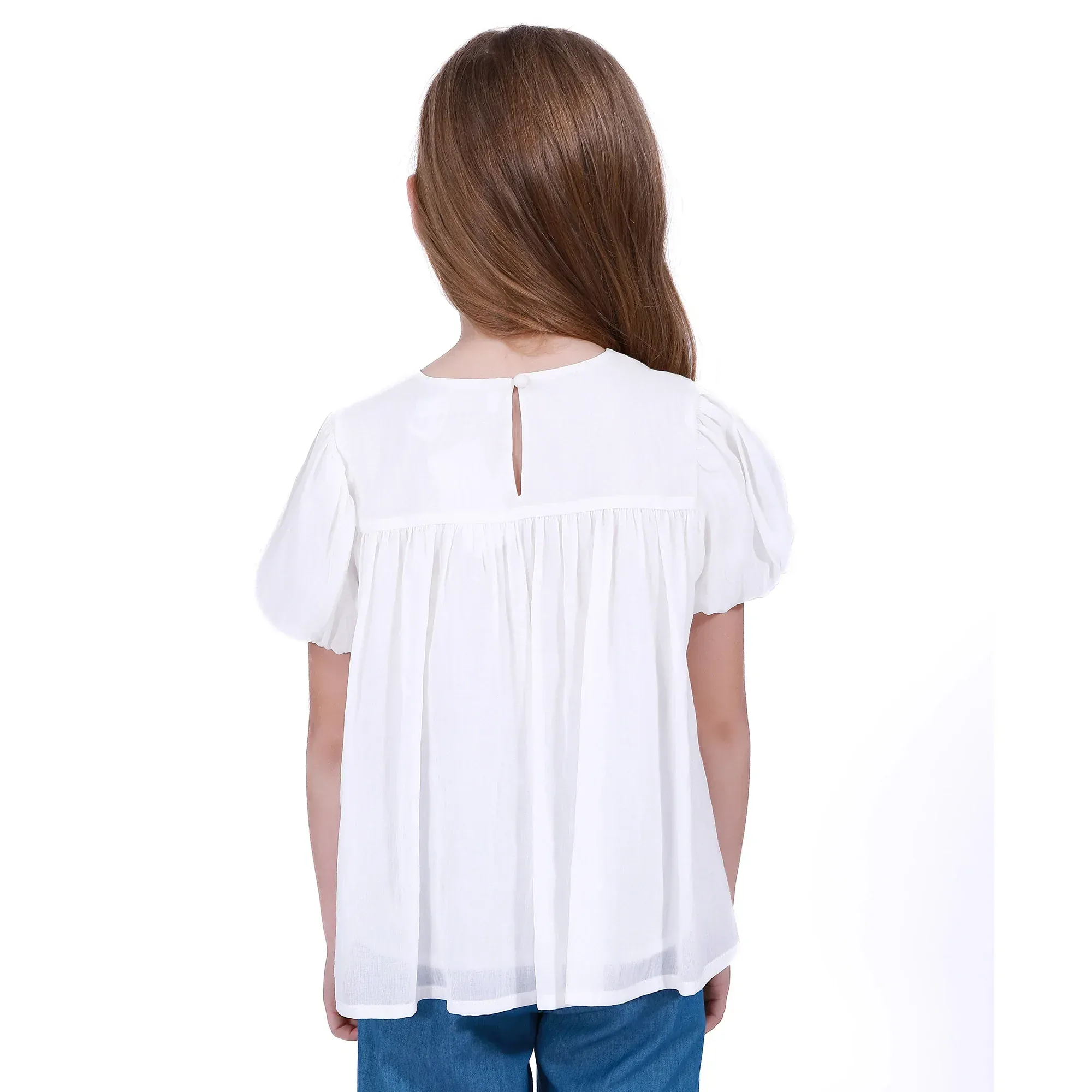 بلوزة بأكمام منفوخة للبنات - Image 7