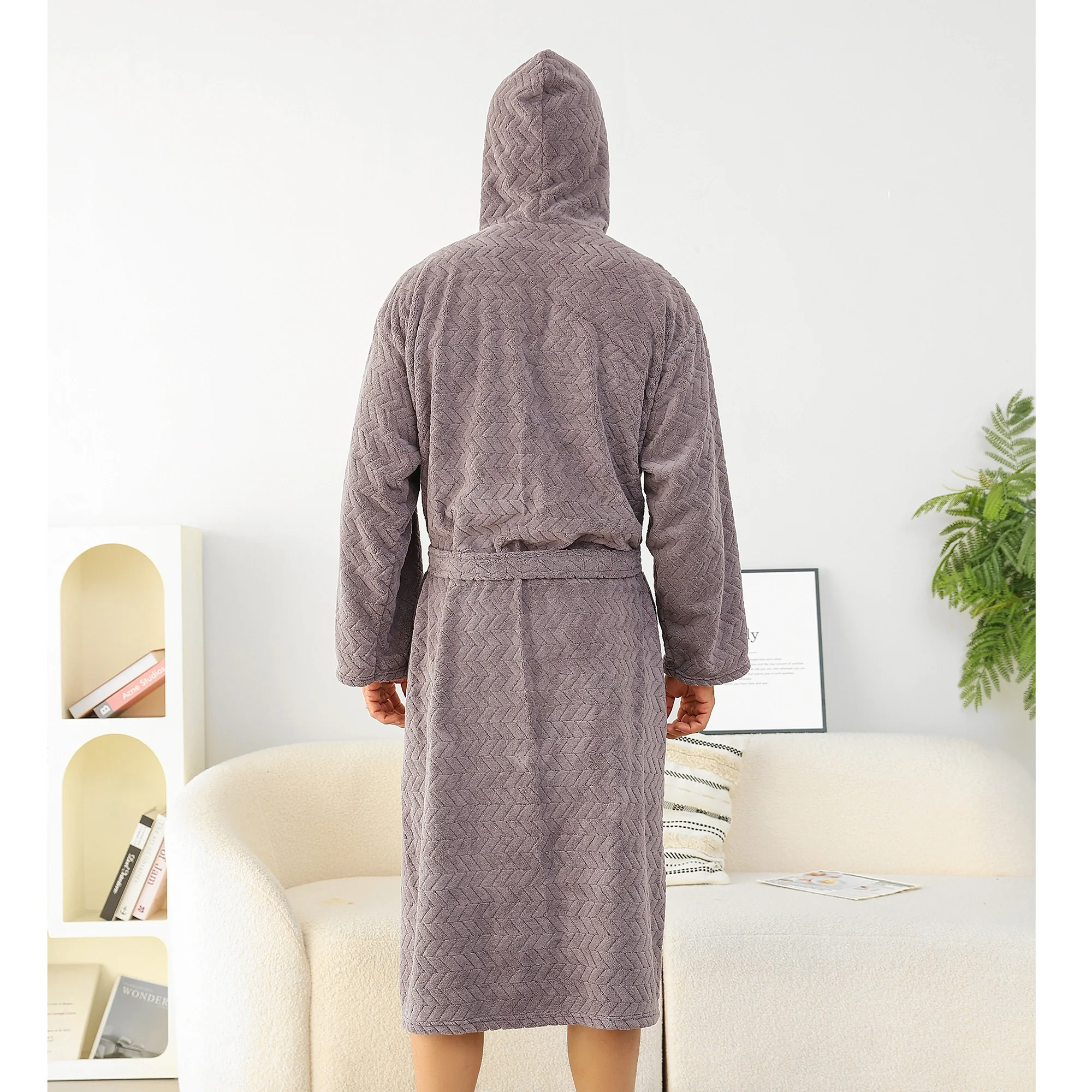 روب إستحمام بغطاء رأس للجنسين - Image 8