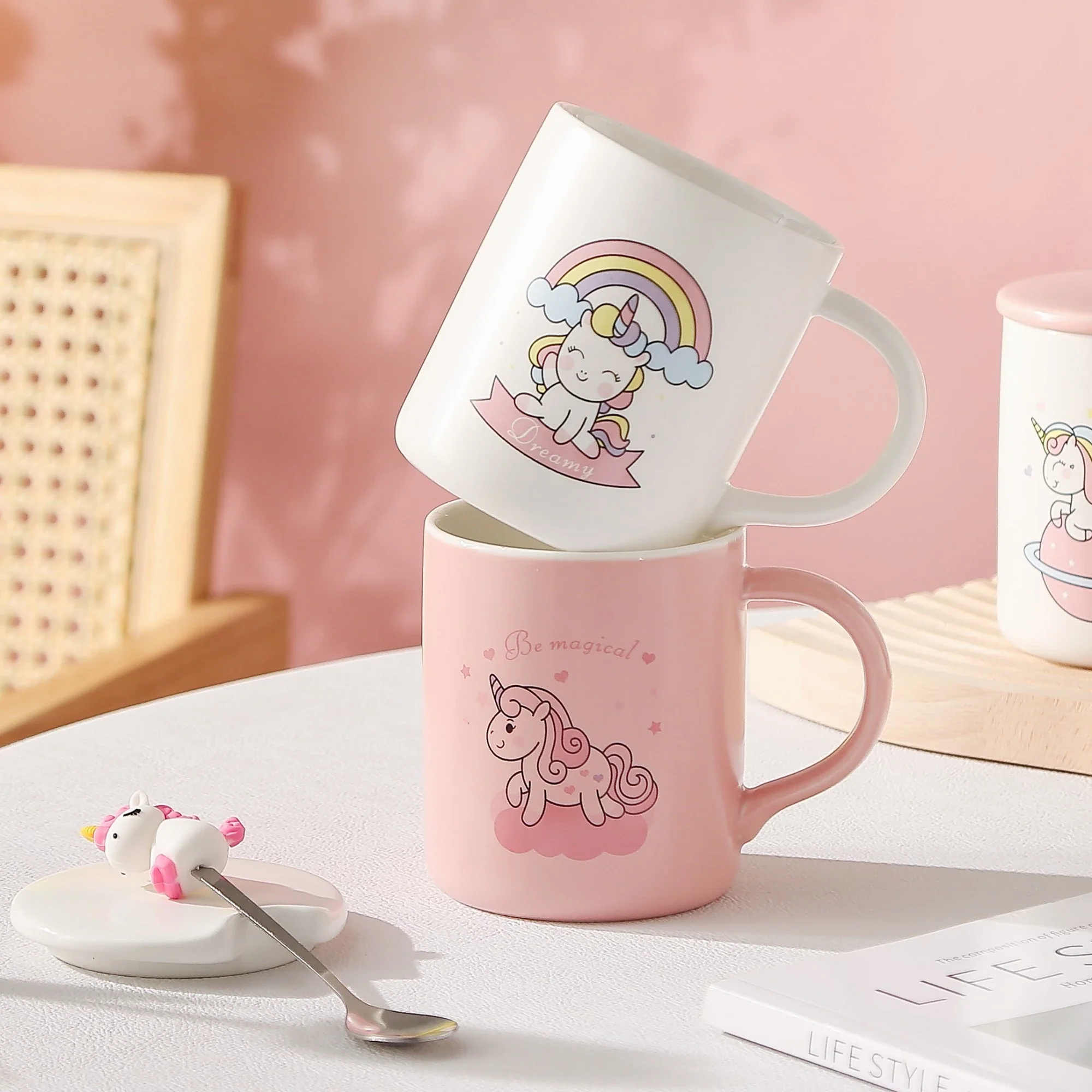 كوب سيرامك بملعقة مجسمه - Image 5