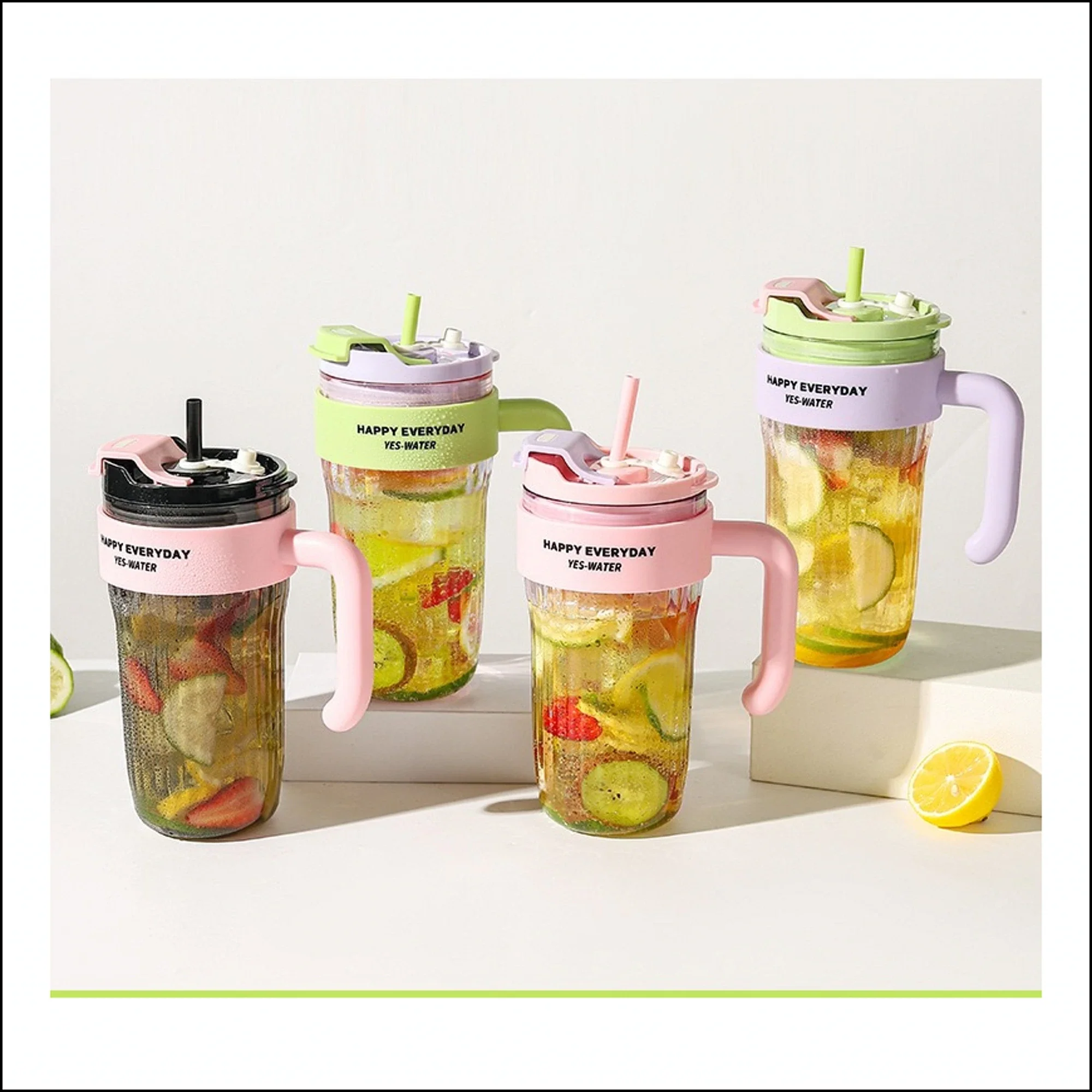 كوب زجاج بماصة 920 مل - Image 10