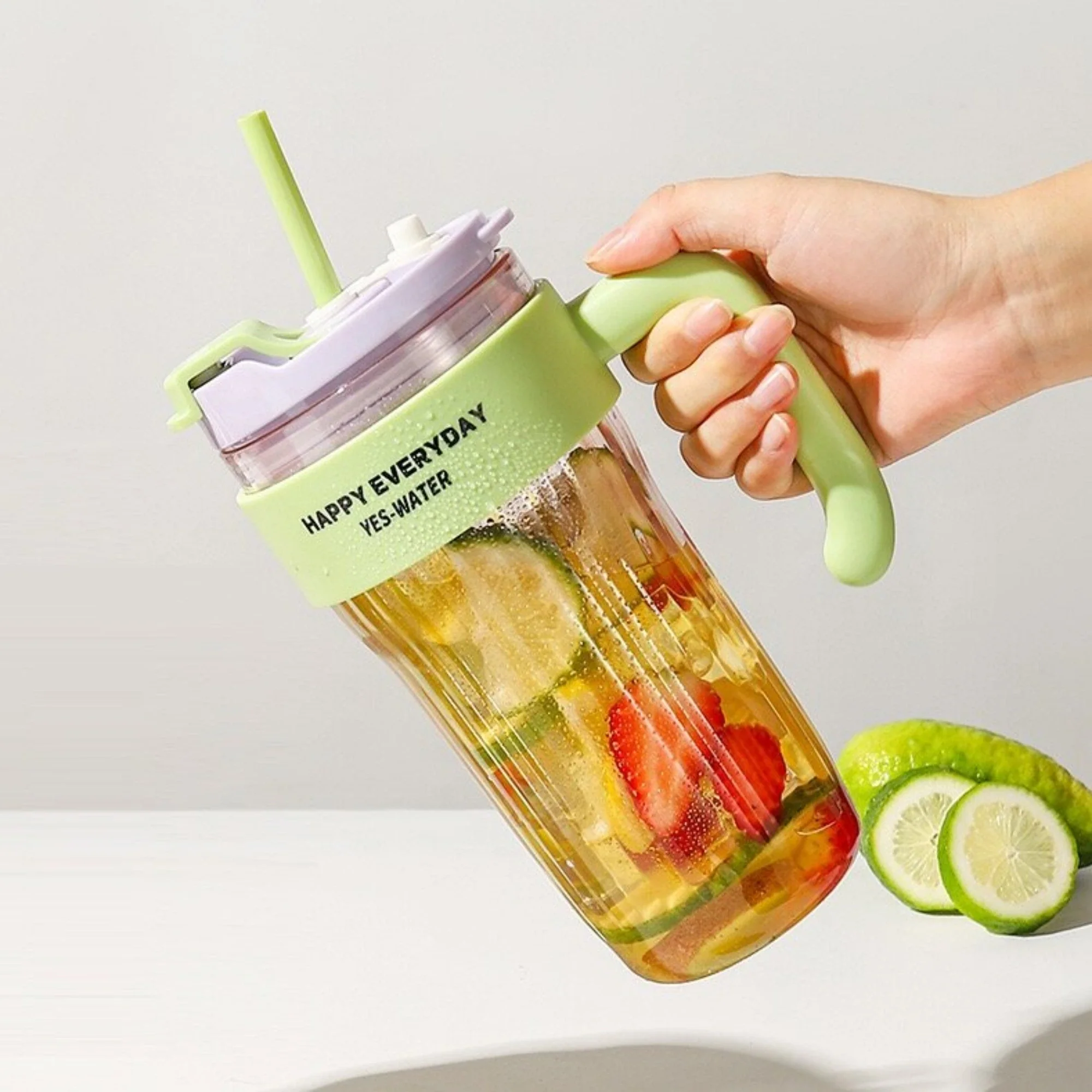 كوب زجاج بماصة 920 مل - Image 5