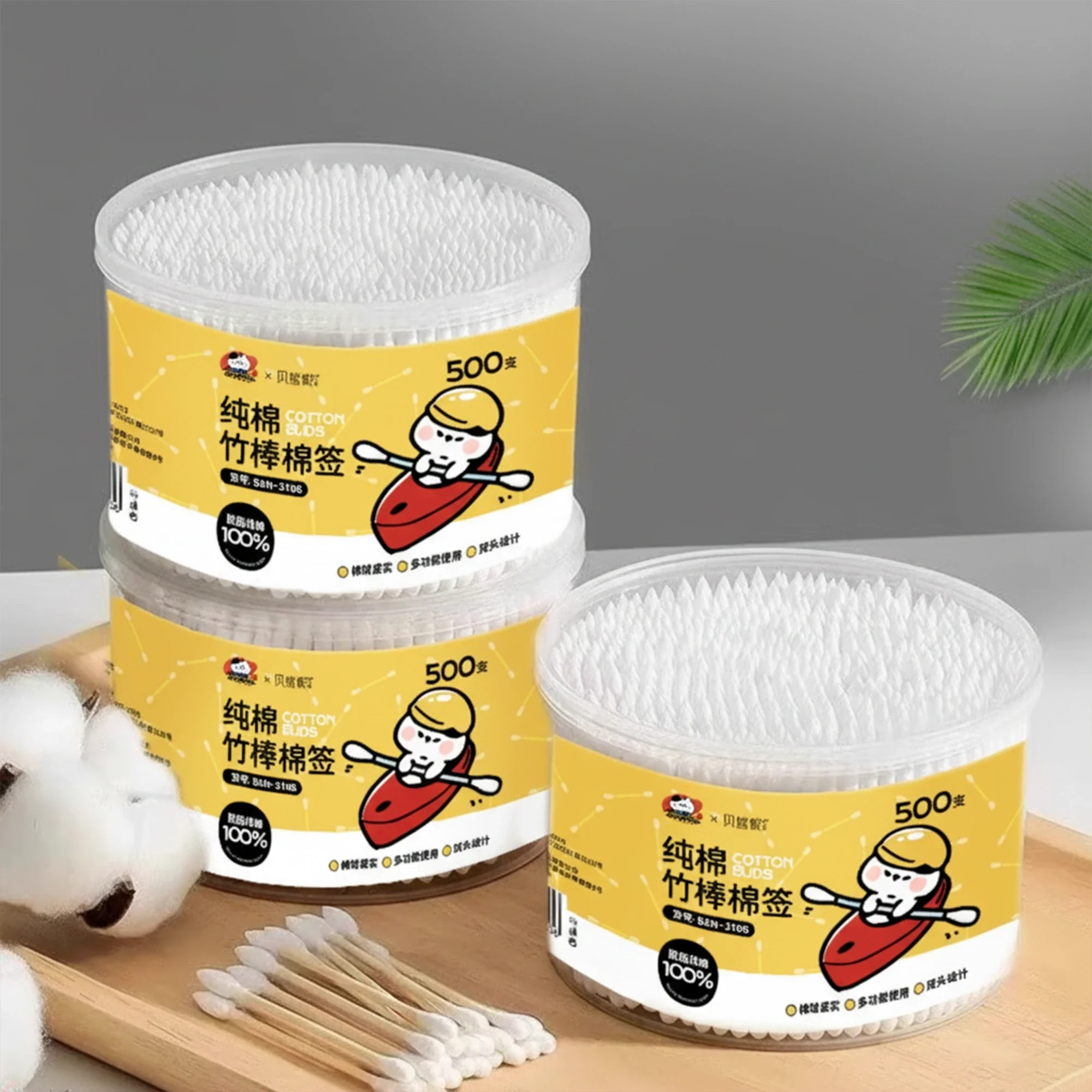 أعواد قطنية (مسحات قطنية) 500 قطعة/حبة - Image 3