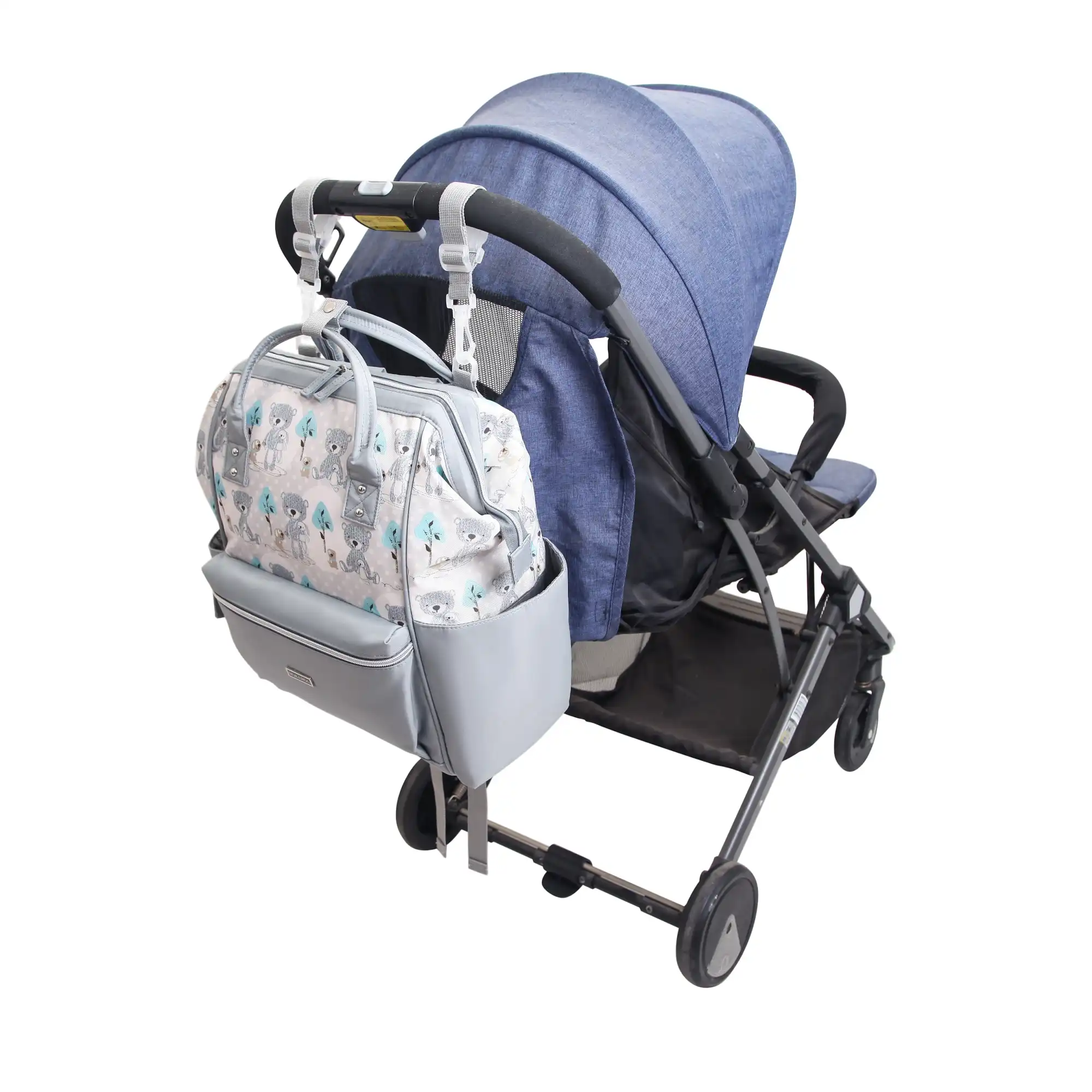 شنطة ظهر متعددة الجيوب لمستلزمات تغيير الحفاضات للامهات - Image 14