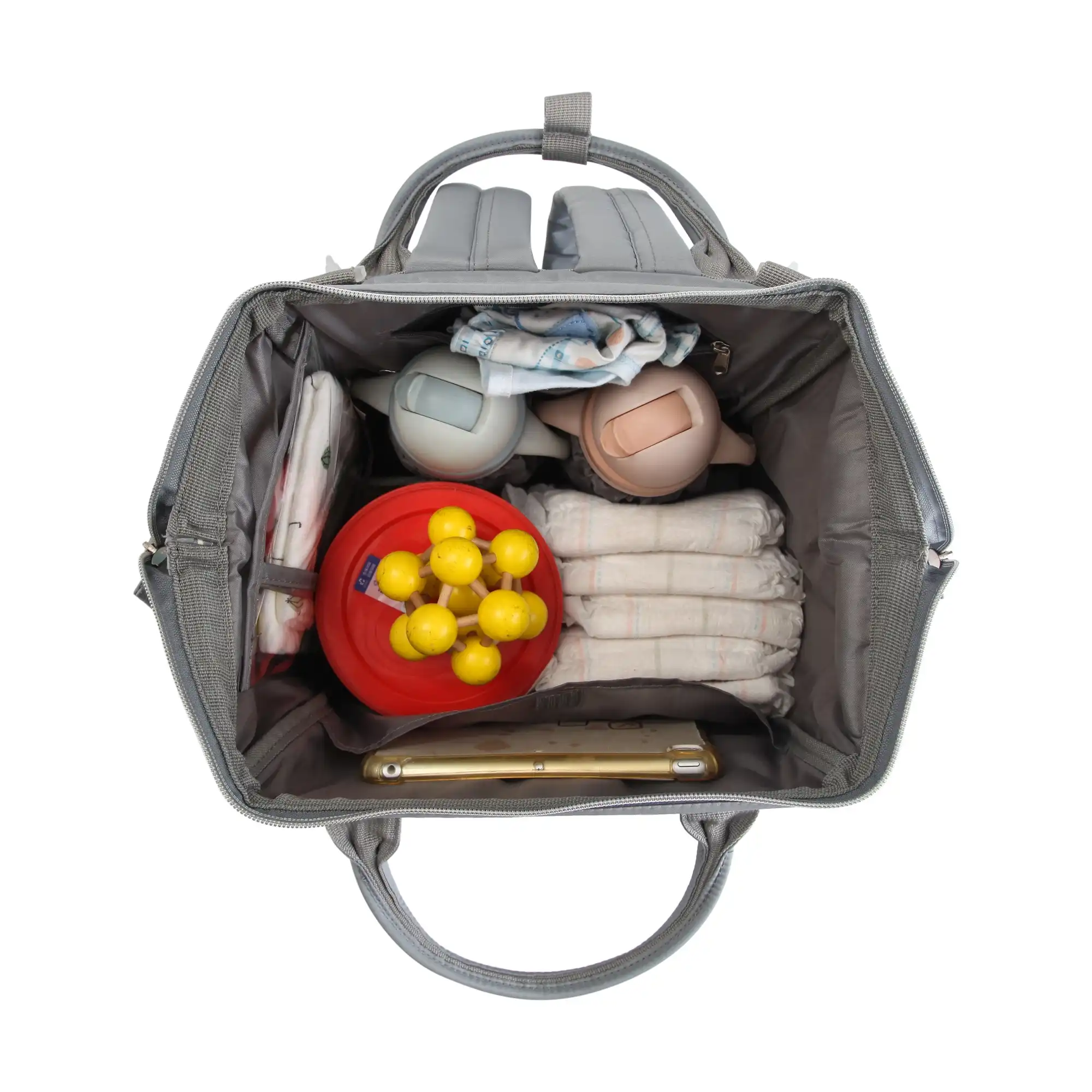 شنطة ظهر متعددة الجيوب لمستلزمات تغيير الحفاضات للامهات - Image 16