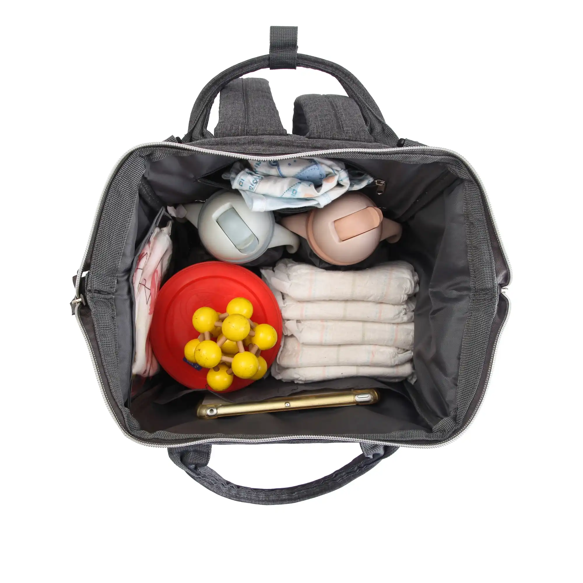 شنطة ظهر متعددة الجيوب لمستلزمات تغيير الحفاضات للامهات - Image 34