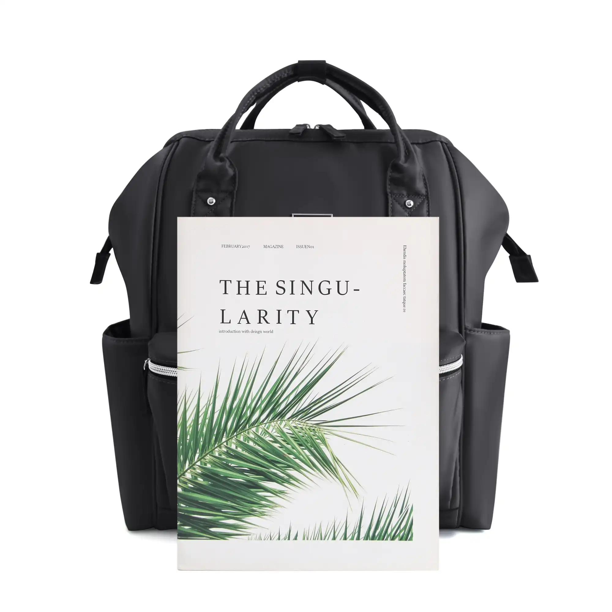 شنطة ظهر متعددة الجيوب لمستلزمات تغيير الحفاضات للامهات - Image 7