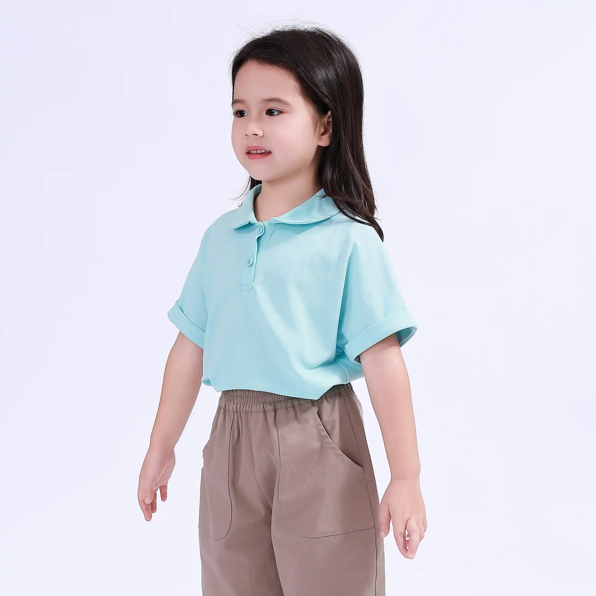 بولو شيرت ساده للبنات - Image 4