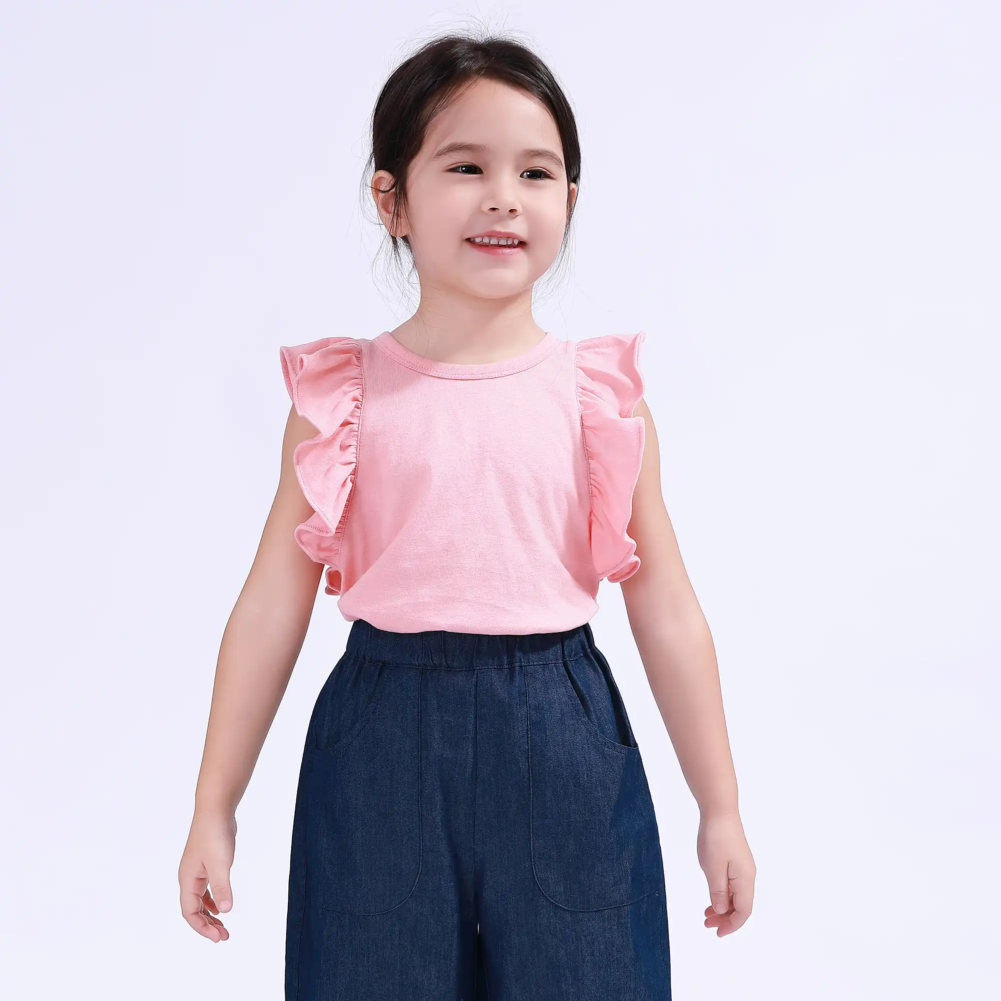 تيشيرت بأكمام كشكش للبنات - Image 6