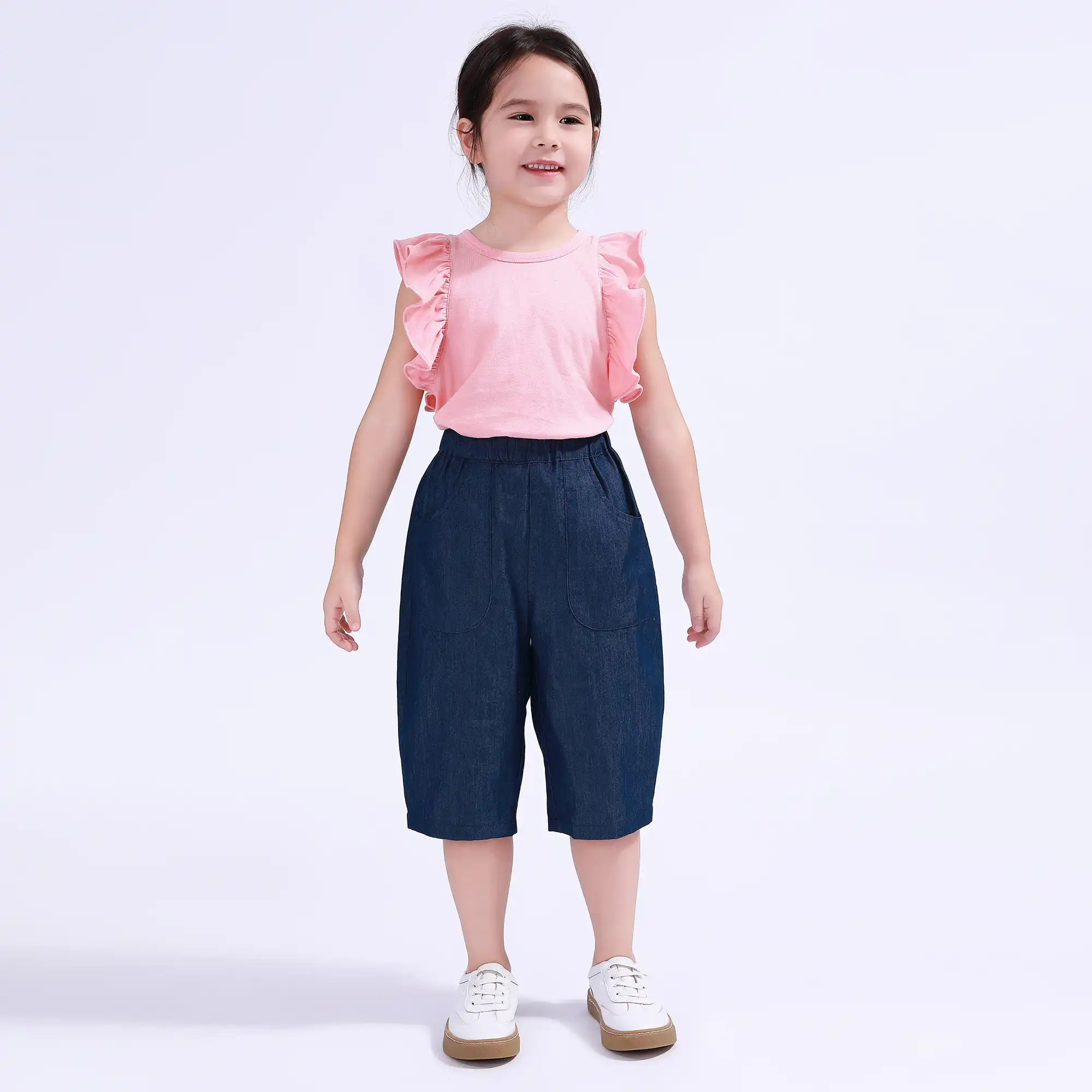 تيشيرت بأكمام كشكش للبنات - Image 8