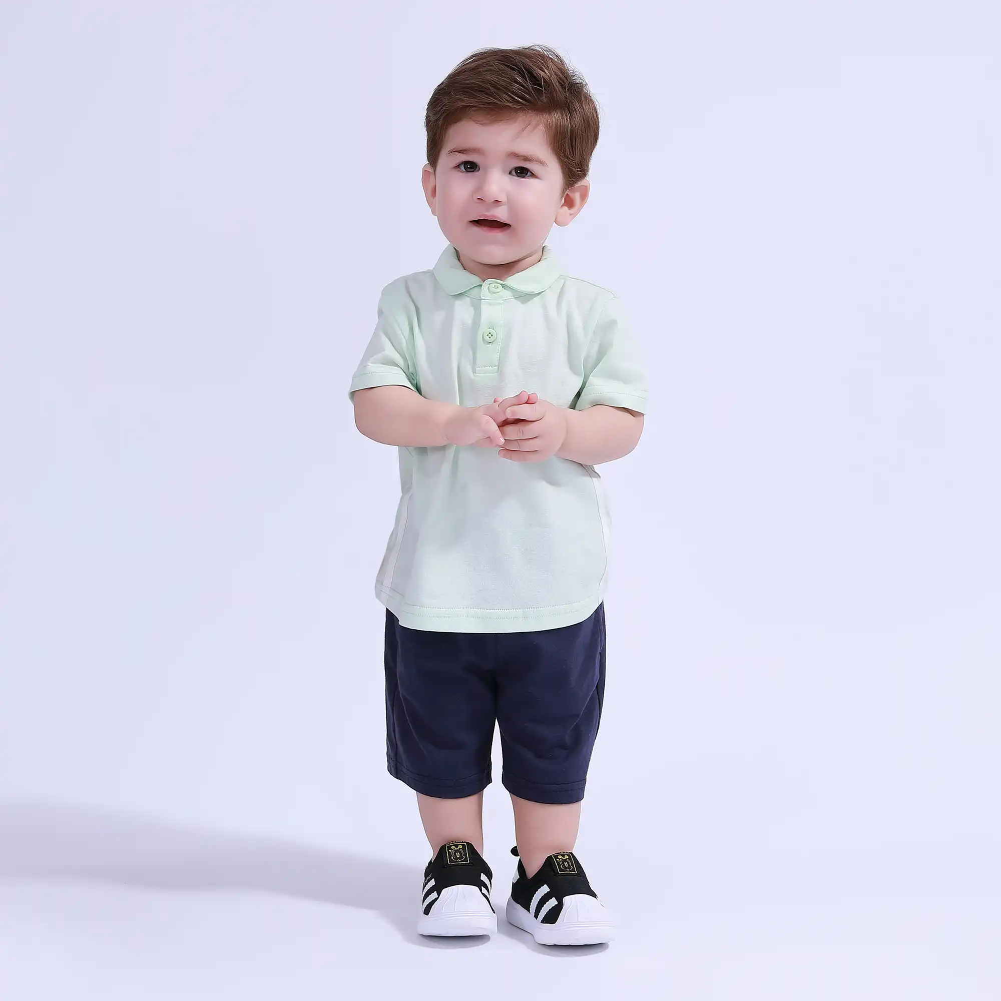 بولو شيرت رياضى ساده للمواليد الأولاد - Image 3