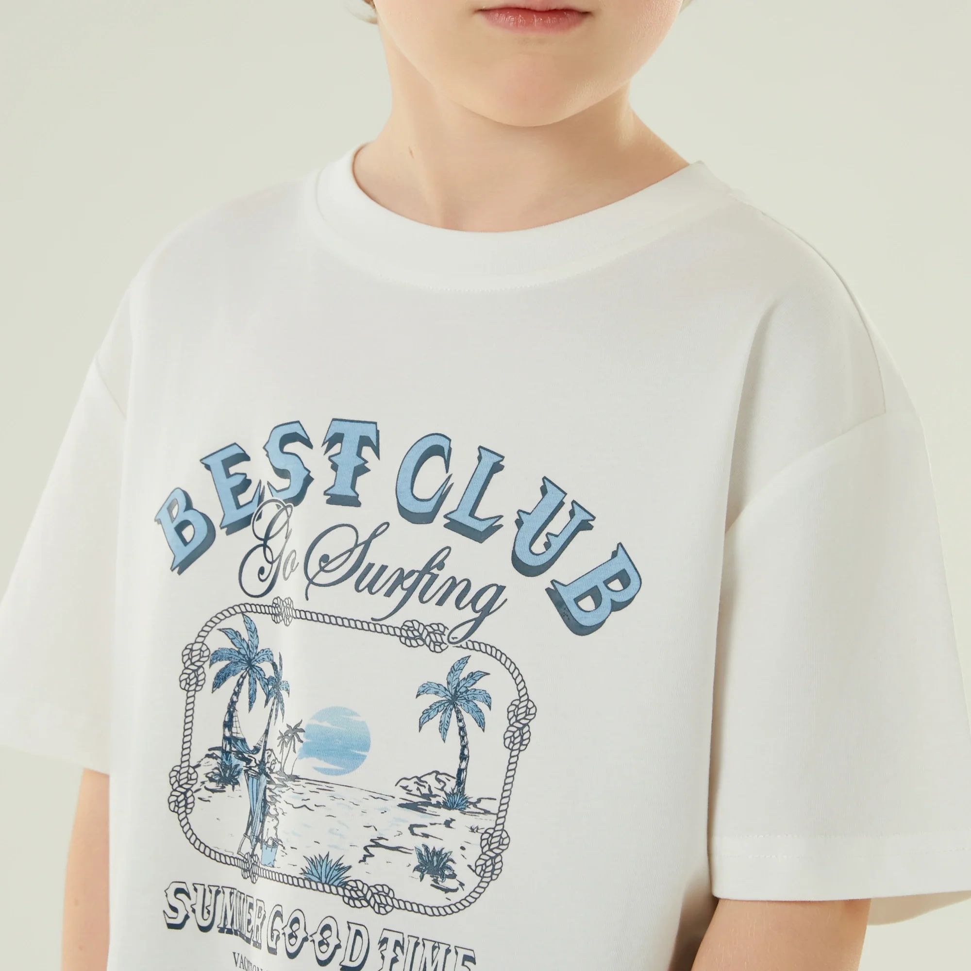 تيشيرت كاجوال مزين بطباعة للأولاد - Image 4