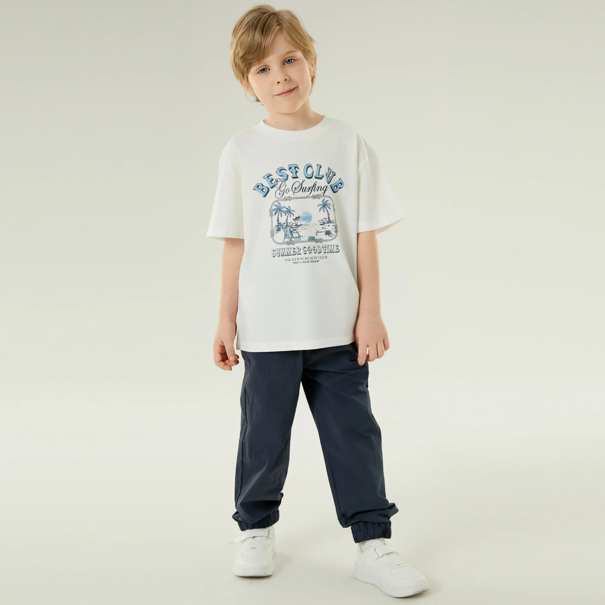 تيشيرت كاجوال مزين بطباعة للأولاد - Image 5