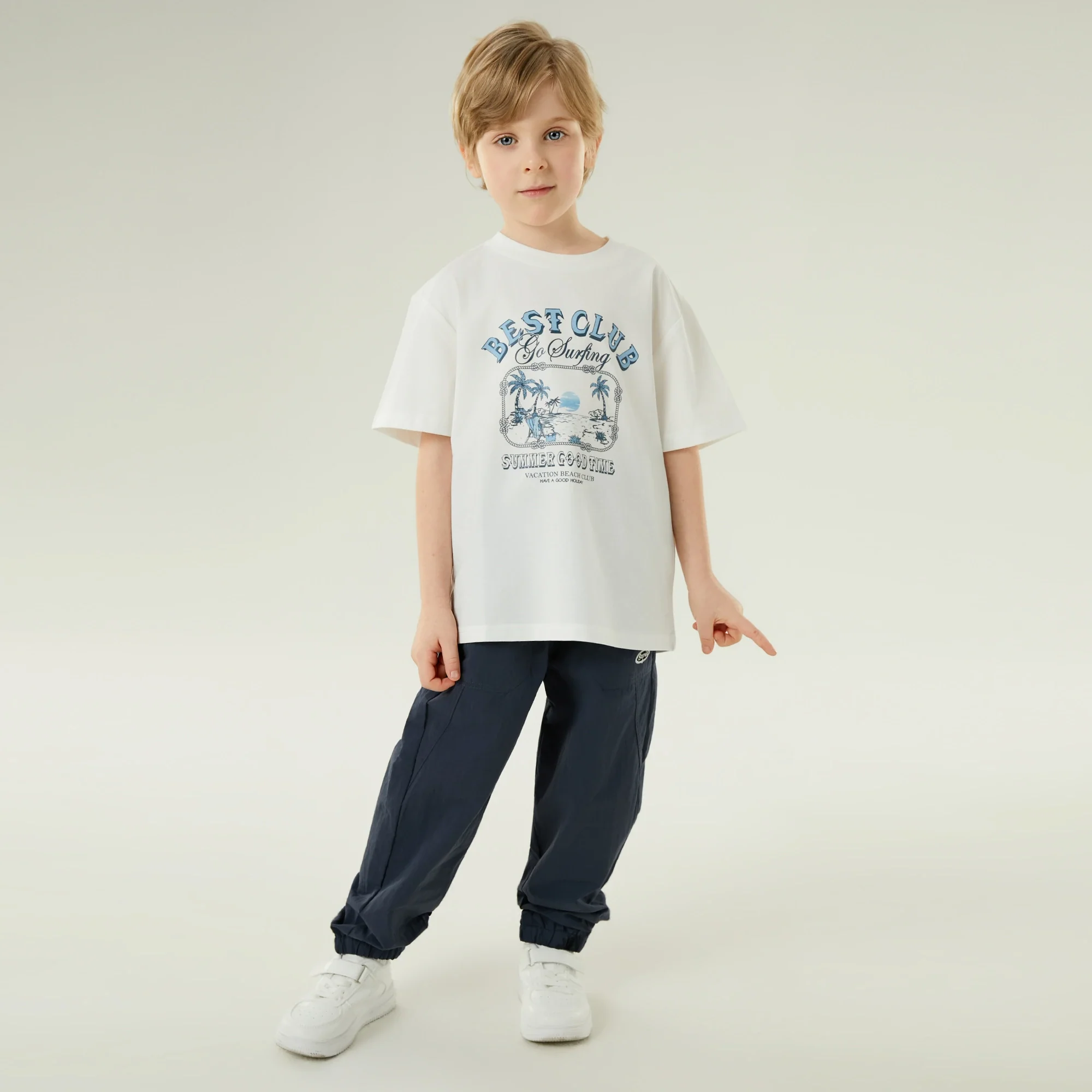 تيشيرت كاجوال مزين بطباعة للأولاد - Image 6