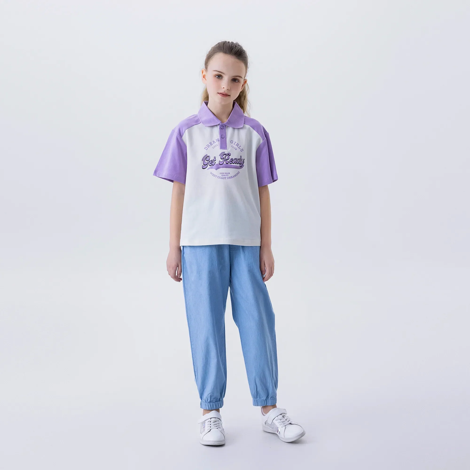 بولو شيرت مطبوع للبنات - Image 3