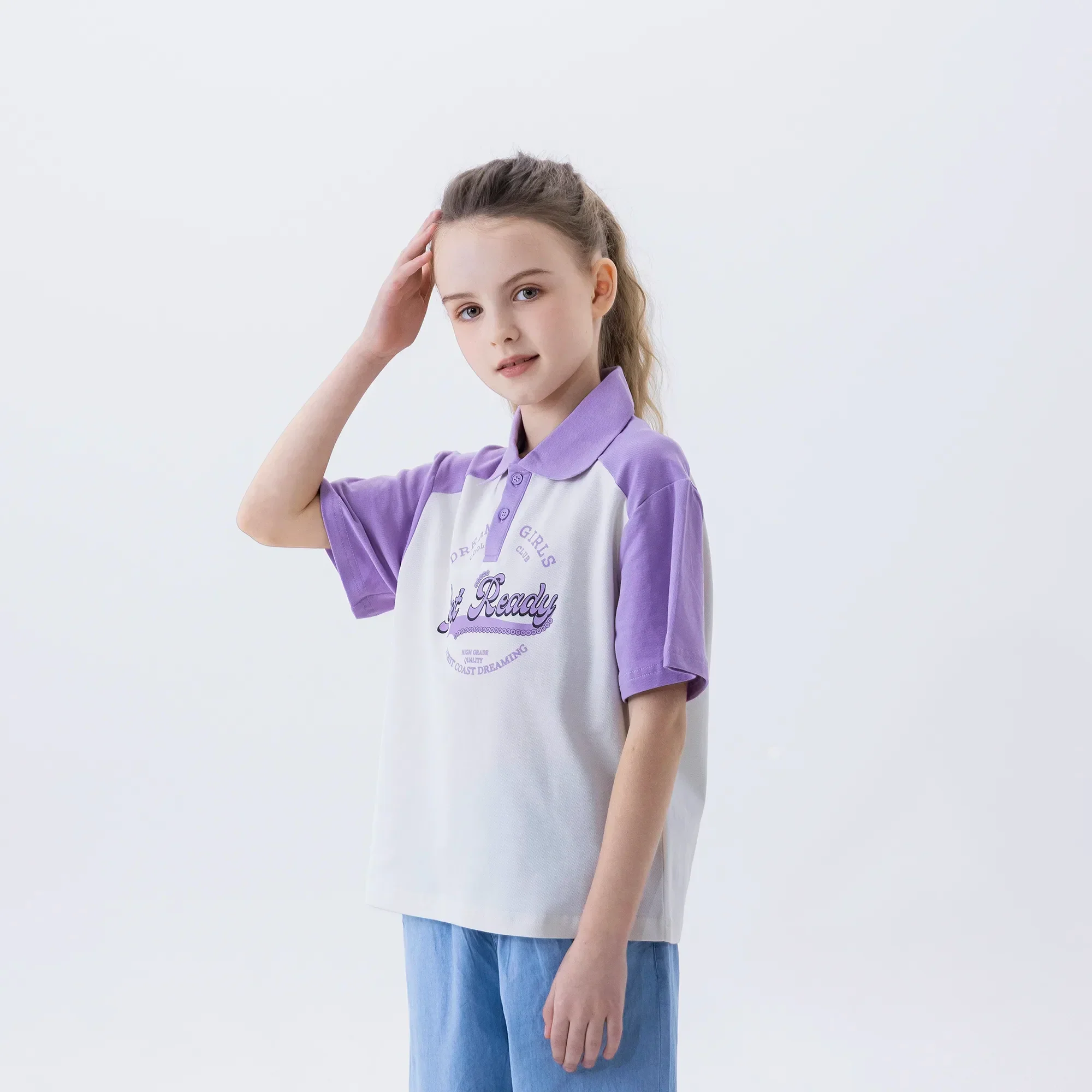 بولو شيرت مطبوع للبنات - Image 4