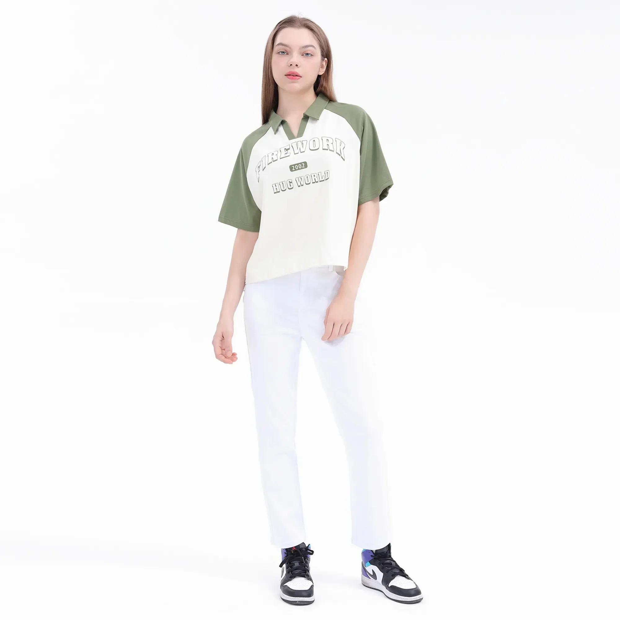 بولو شيرت مطبوع للنساء - Image 3