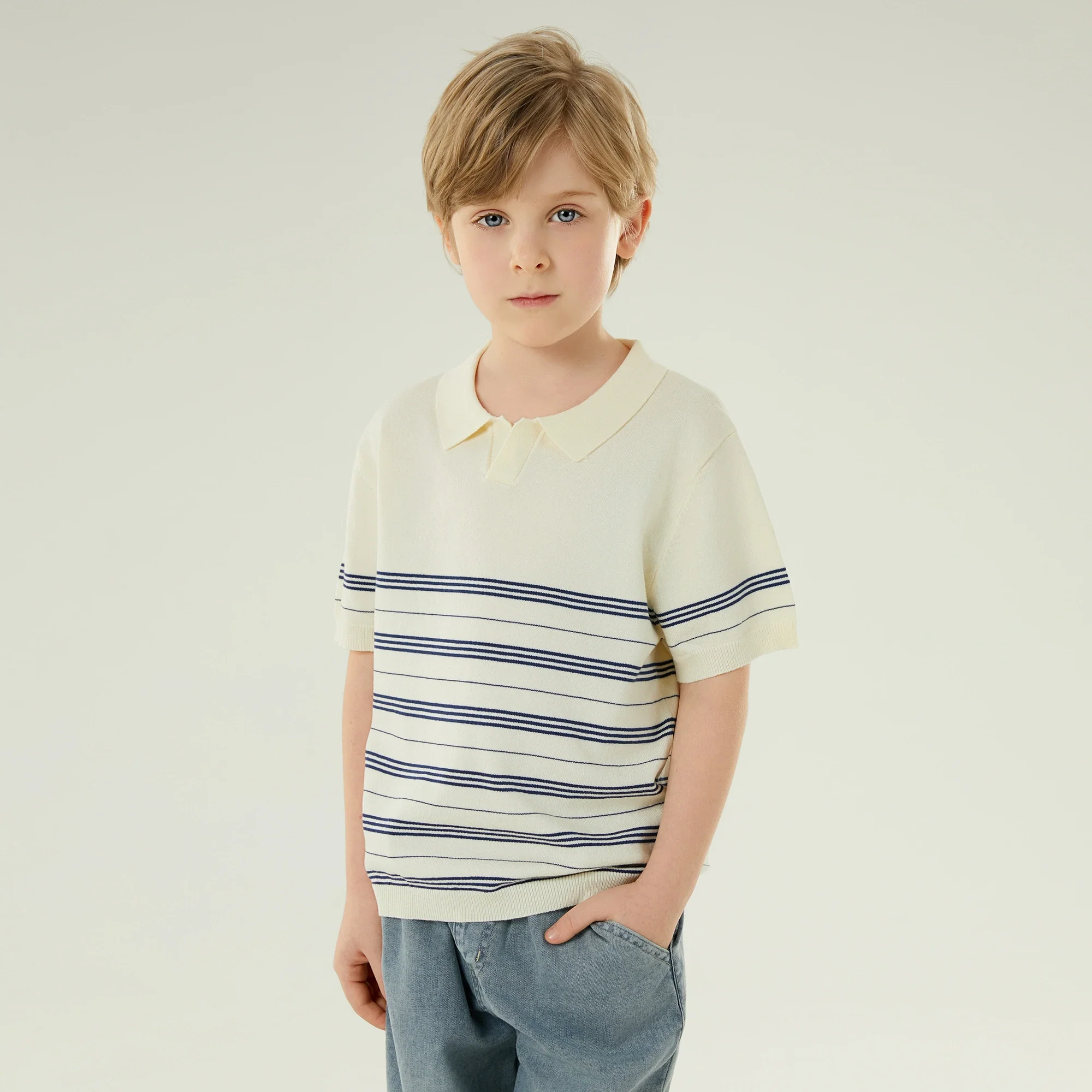 بولوشيرت كاجوال مخطط للأولاد - Image 4