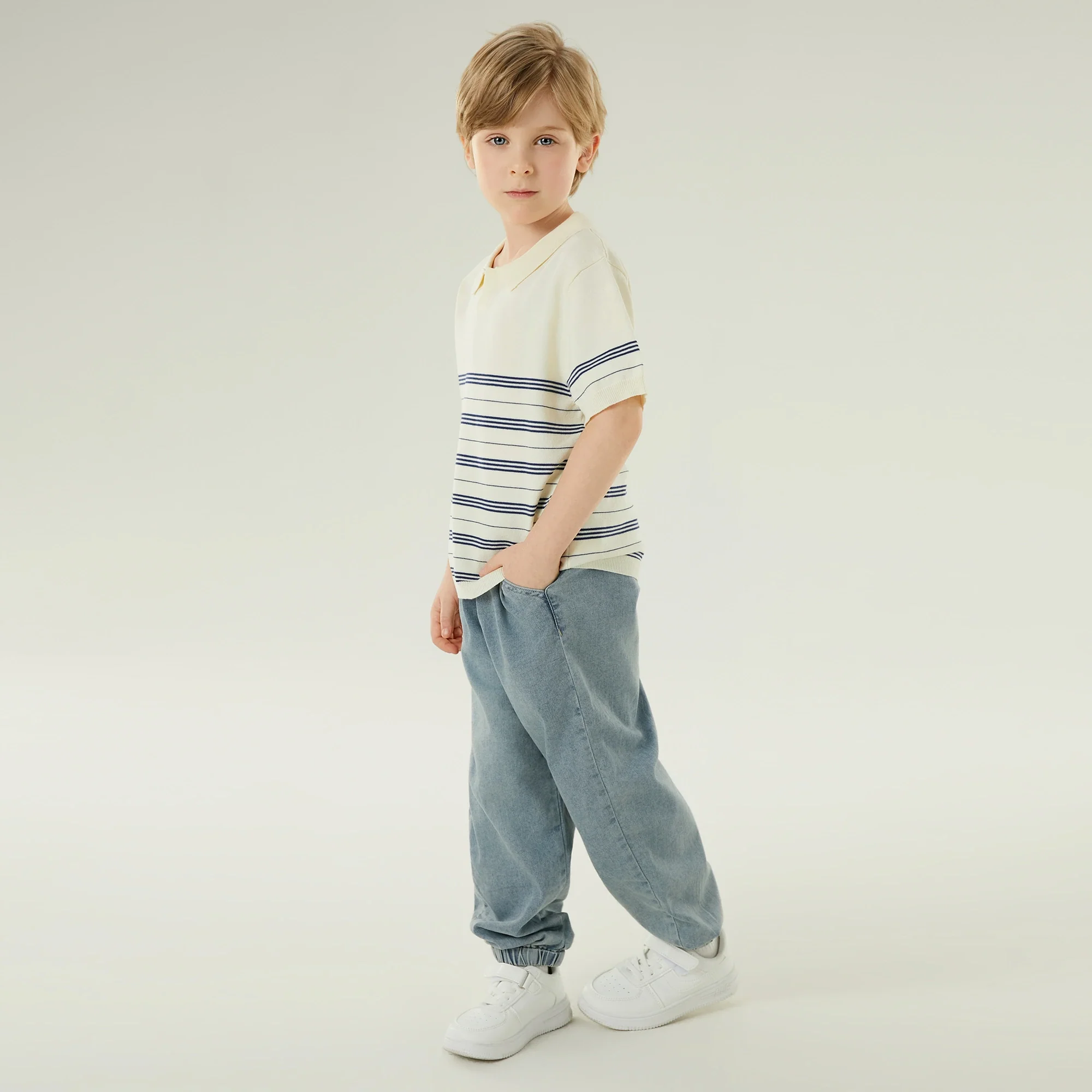 بولوشيرت كاجوال مخطط للأولاد - Image 6