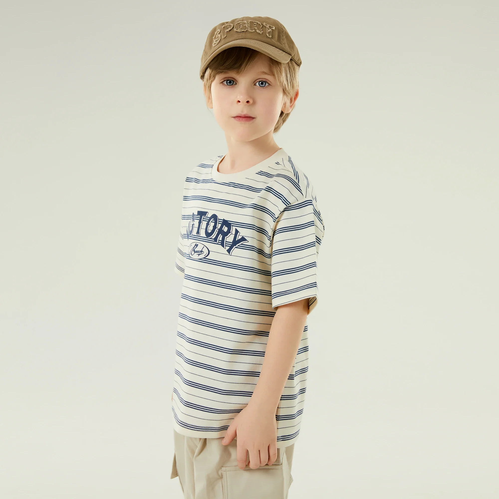 تيشيرت كاجوال مخطط للأولاد - Image 5