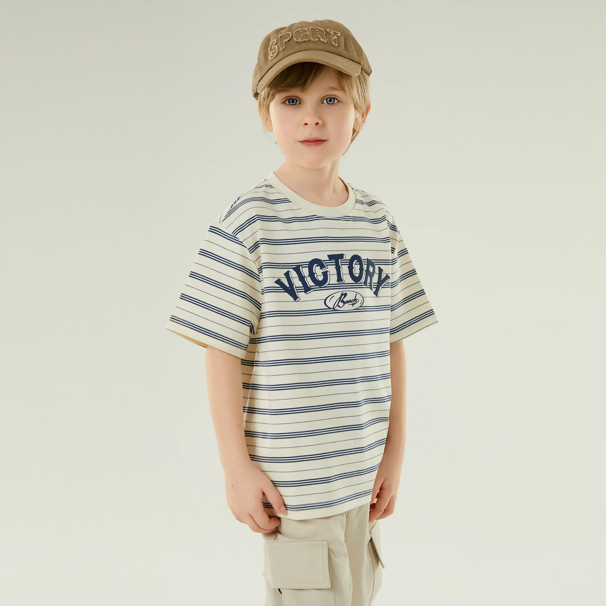 تيشيرت كاجوال مخطط للأولاد - Image 6