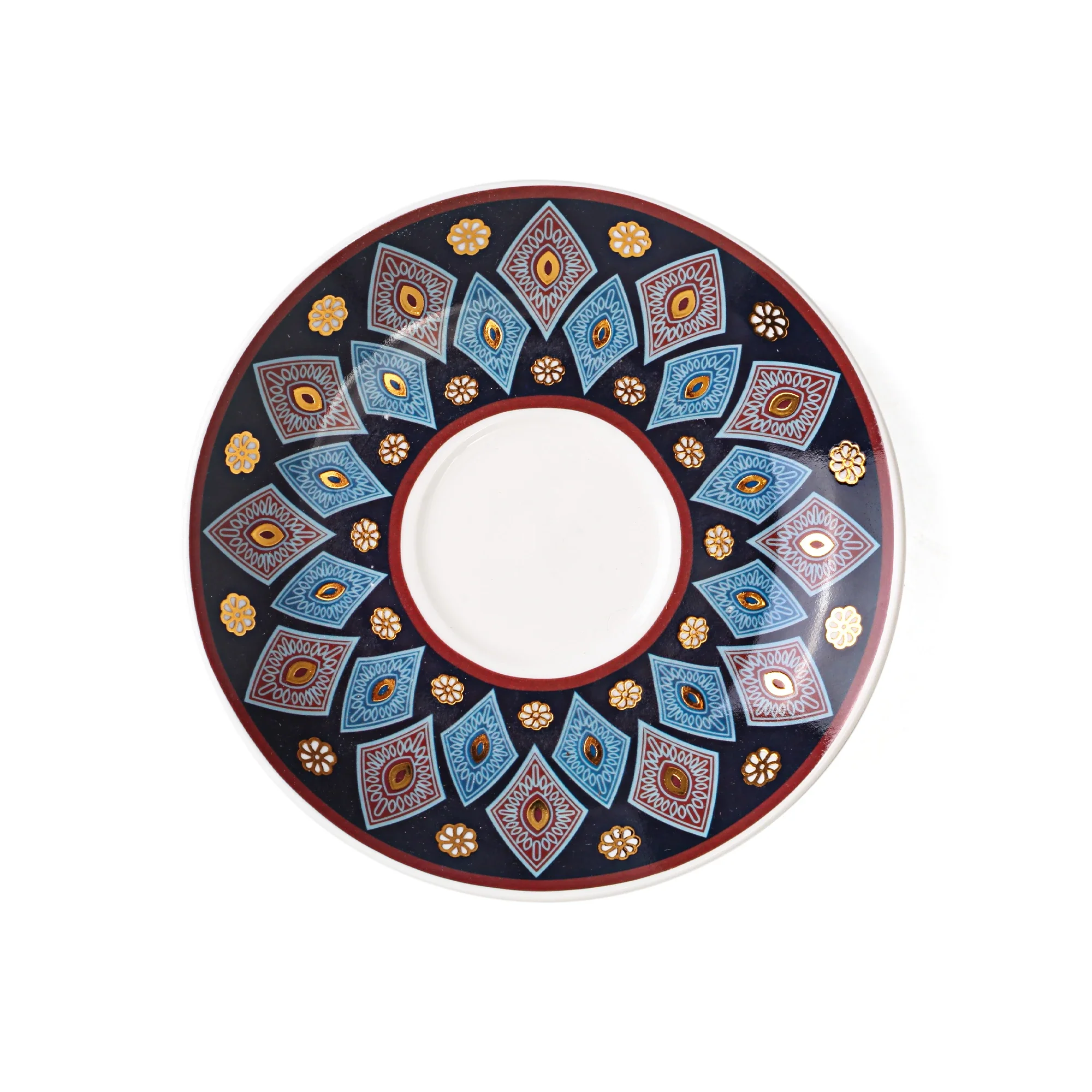 طقم فناجين شاي وقهوة مزينة بنقوشات 18 قطعة - Image 10