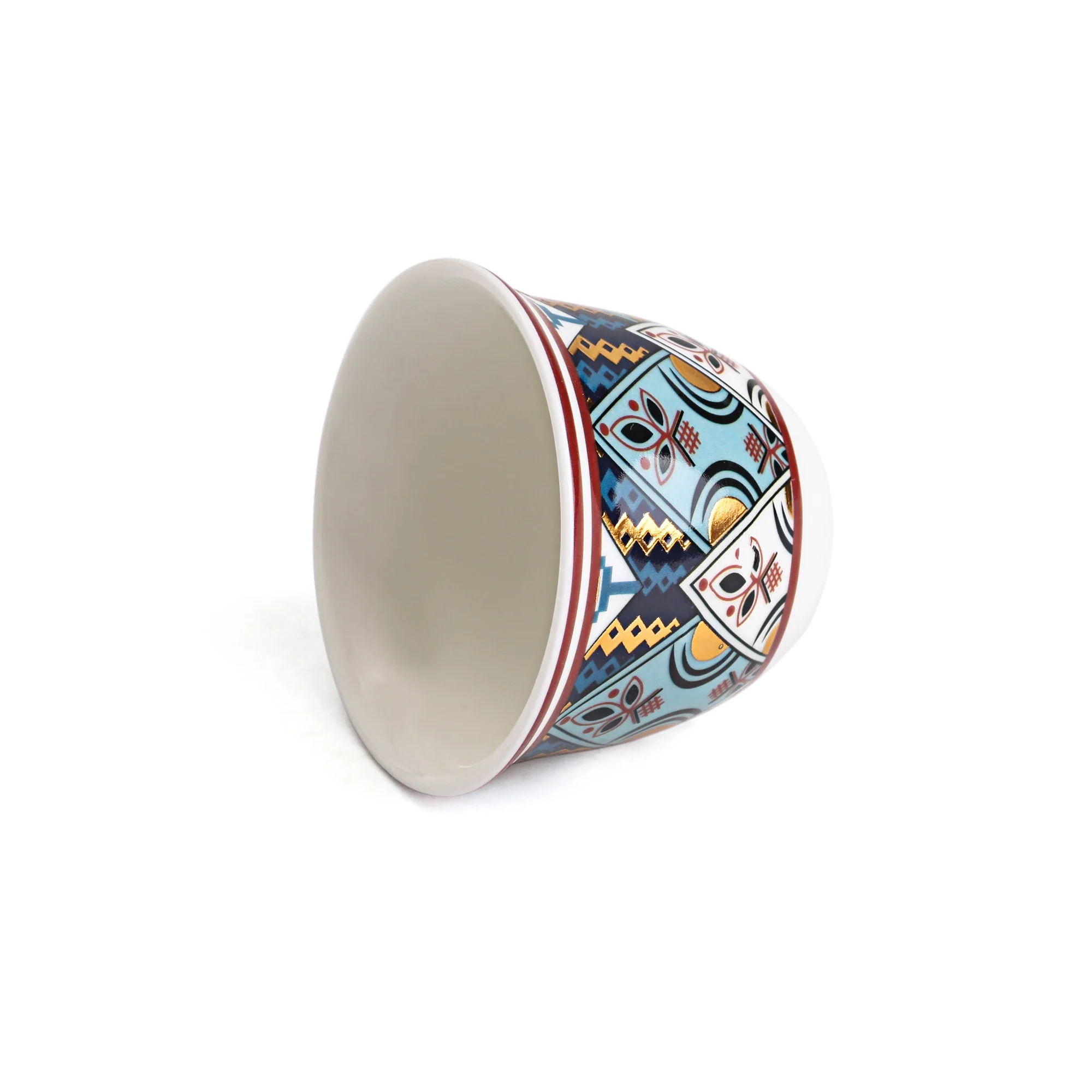 طقم فناجين شاي وقهوة مزينة بنقوشات 18 قطعة - Image 8