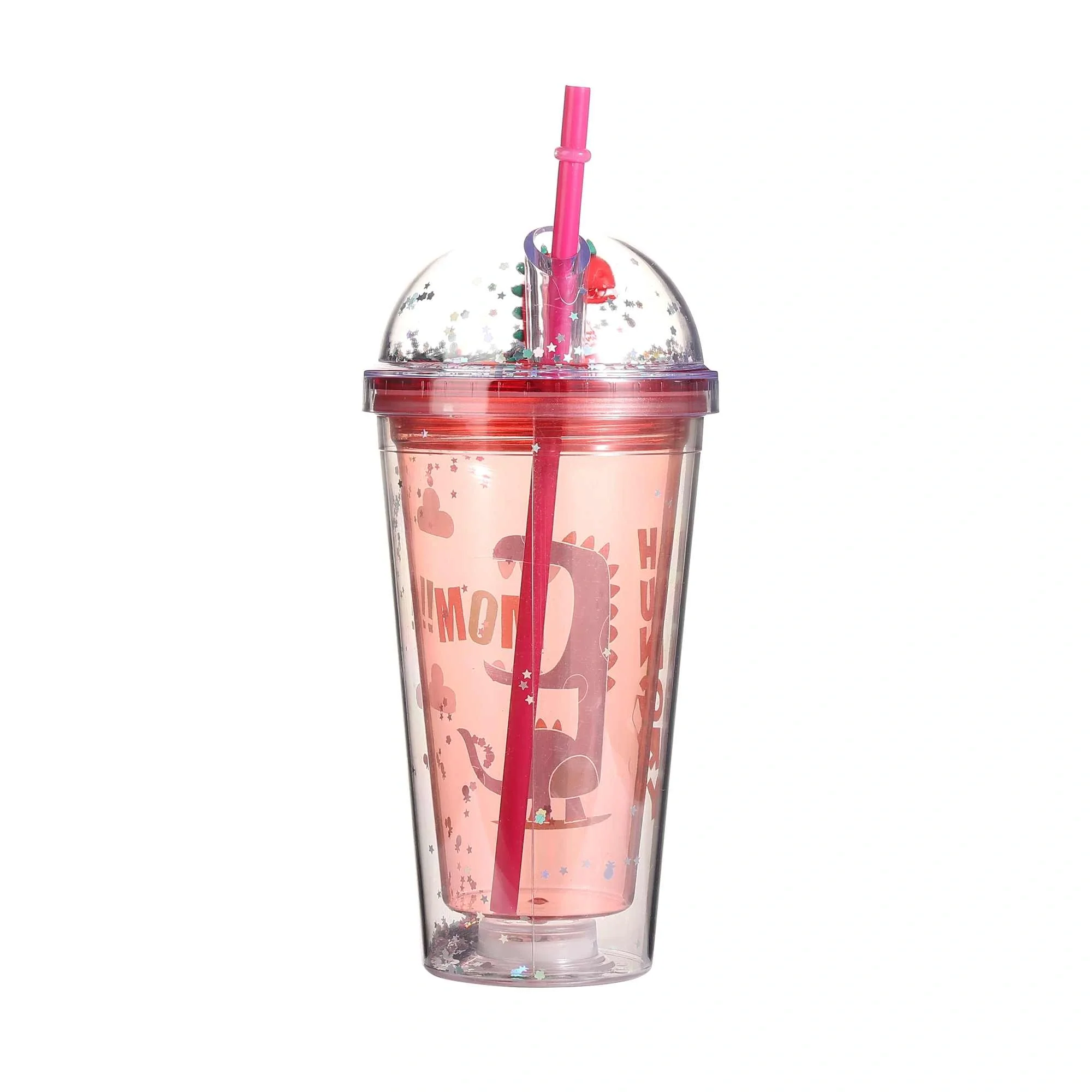 كوب ماء بماصة 450 مل مزين بنمط كرتوني - Image 4